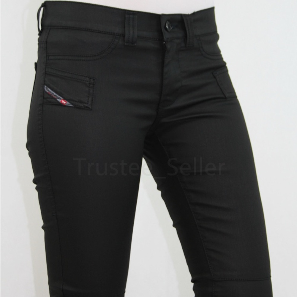 Vintage Diesel black Jegonfire SP super slim jeans with very low rise Size 30